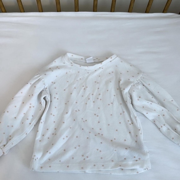 Baby gap aesthetic stars white long sleeve crewneck sweater 2 years - Picture 1 of 3